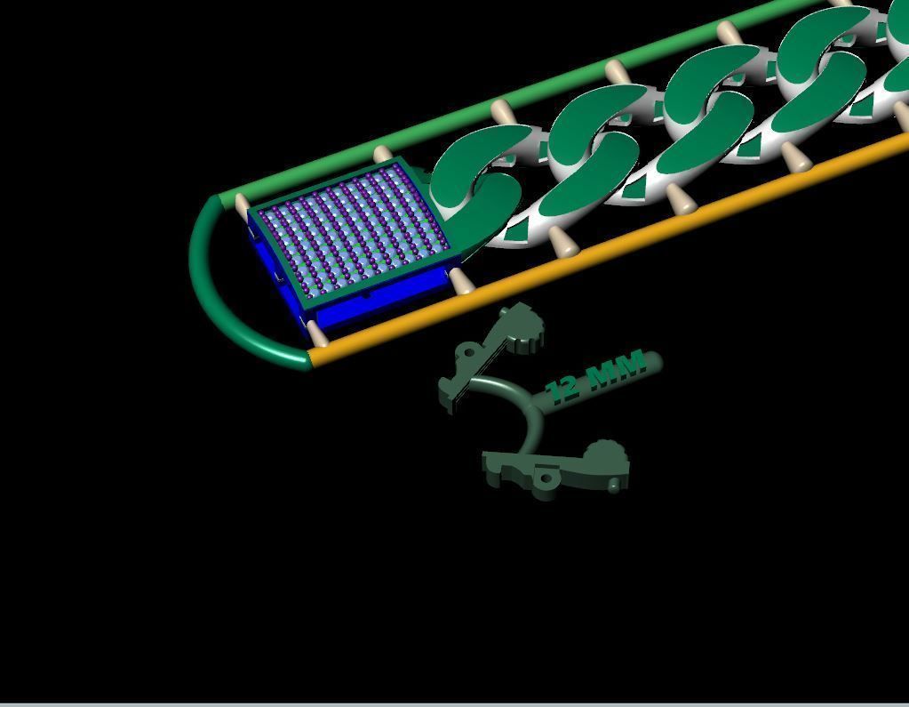 12 mm 18 cm CUBAN LINK CHAIN FOR BRACELET OR NECKLACE 3D print model_4