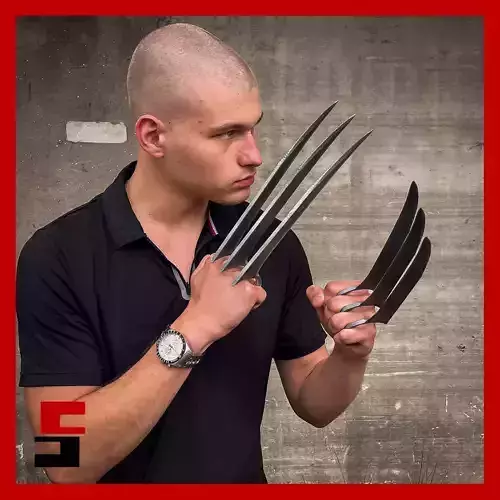 Wolverine Claws Marvel Prop Replica Cosplay 3D print model