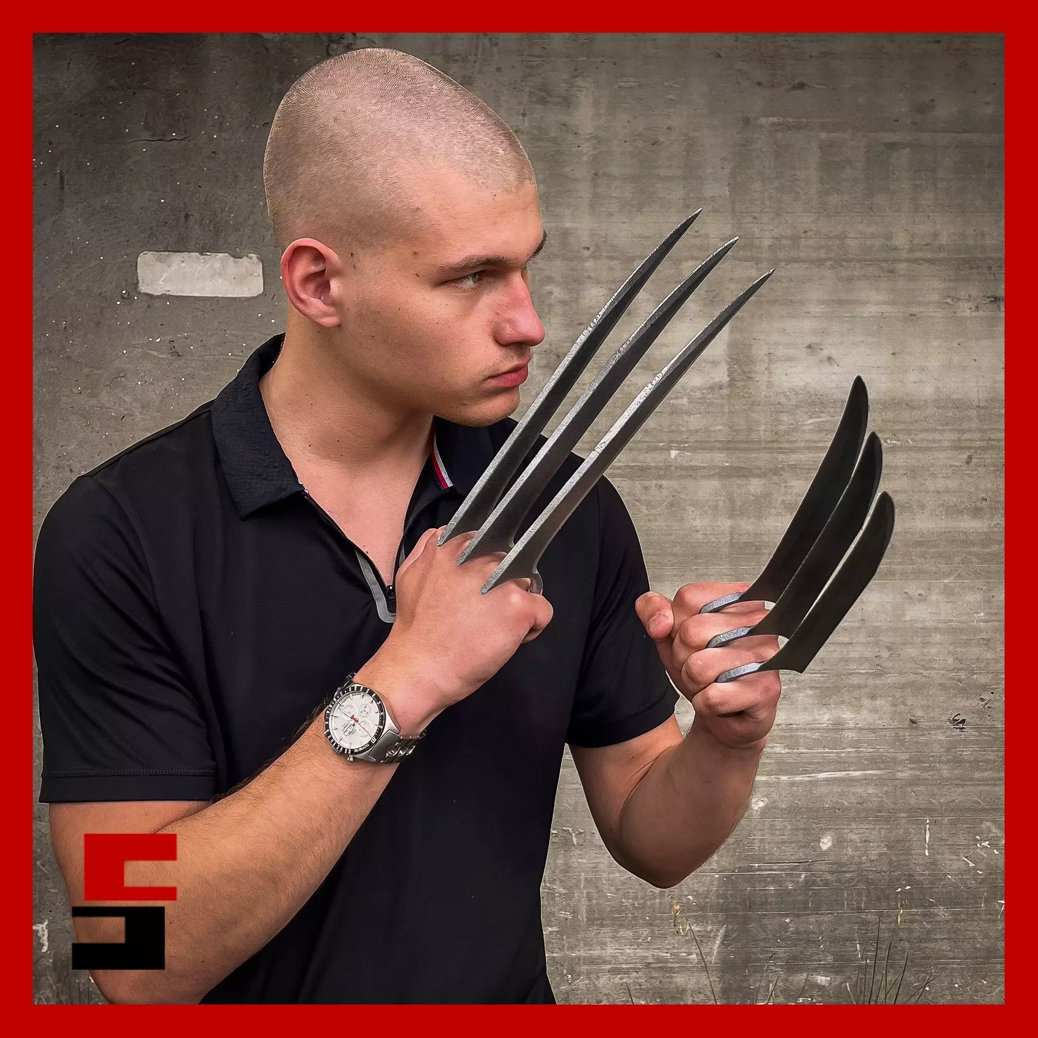 Wolverine Claws Marvel Prop Replica Cosplay 3D print model_0