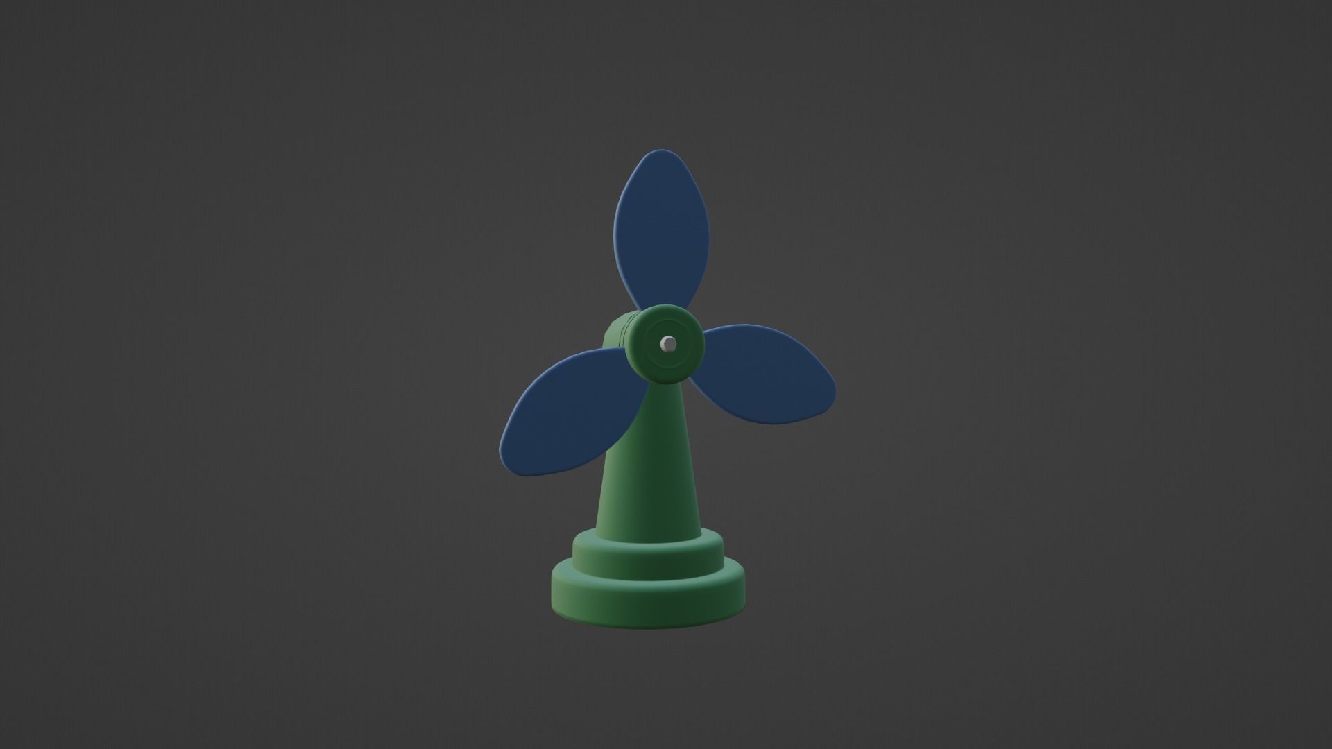 CARTOON LOW POLLY FAN Low-poly 3D model_29