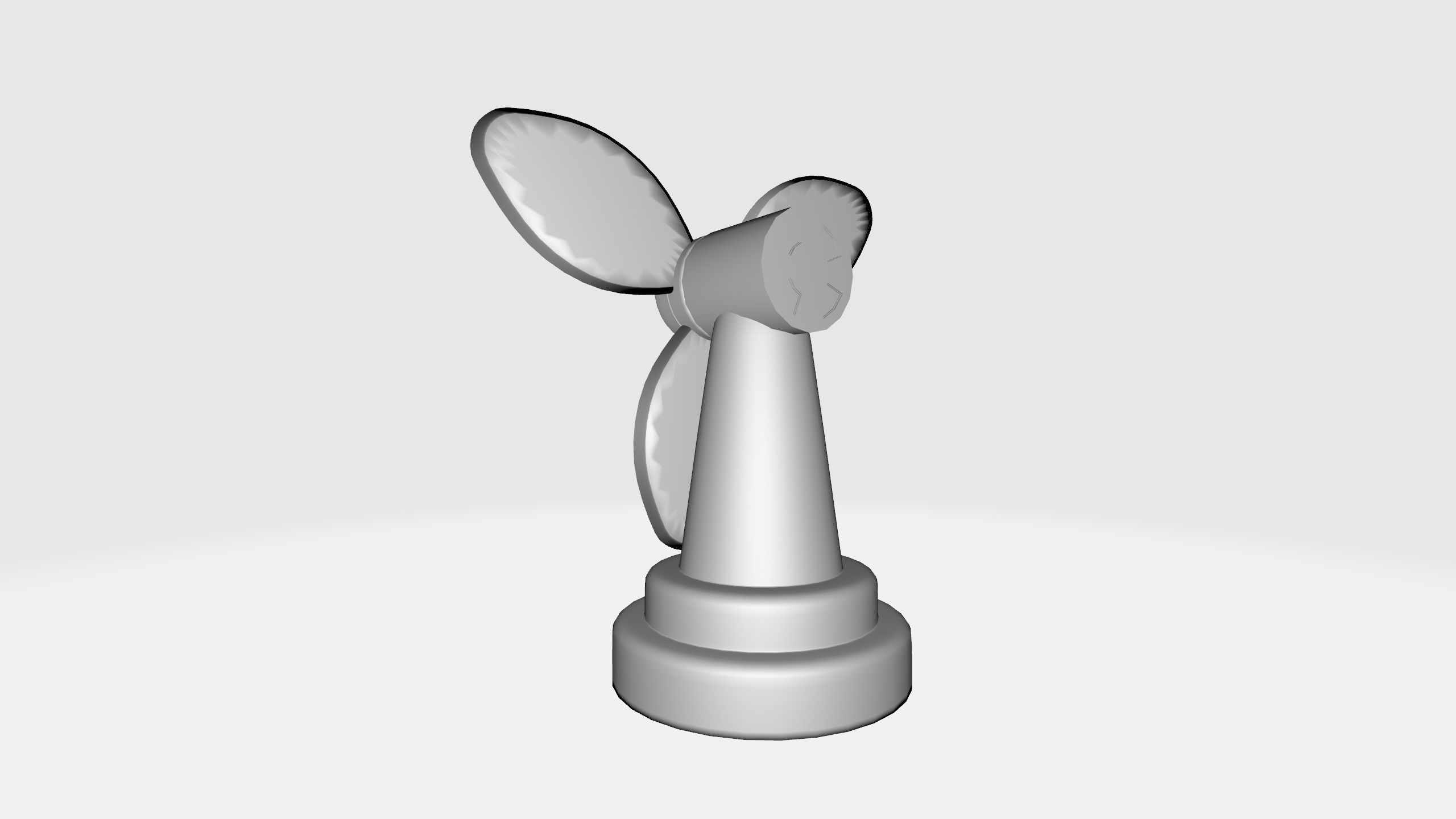 CARTOON LOW POLLY FAN Low-poly 3D model_34