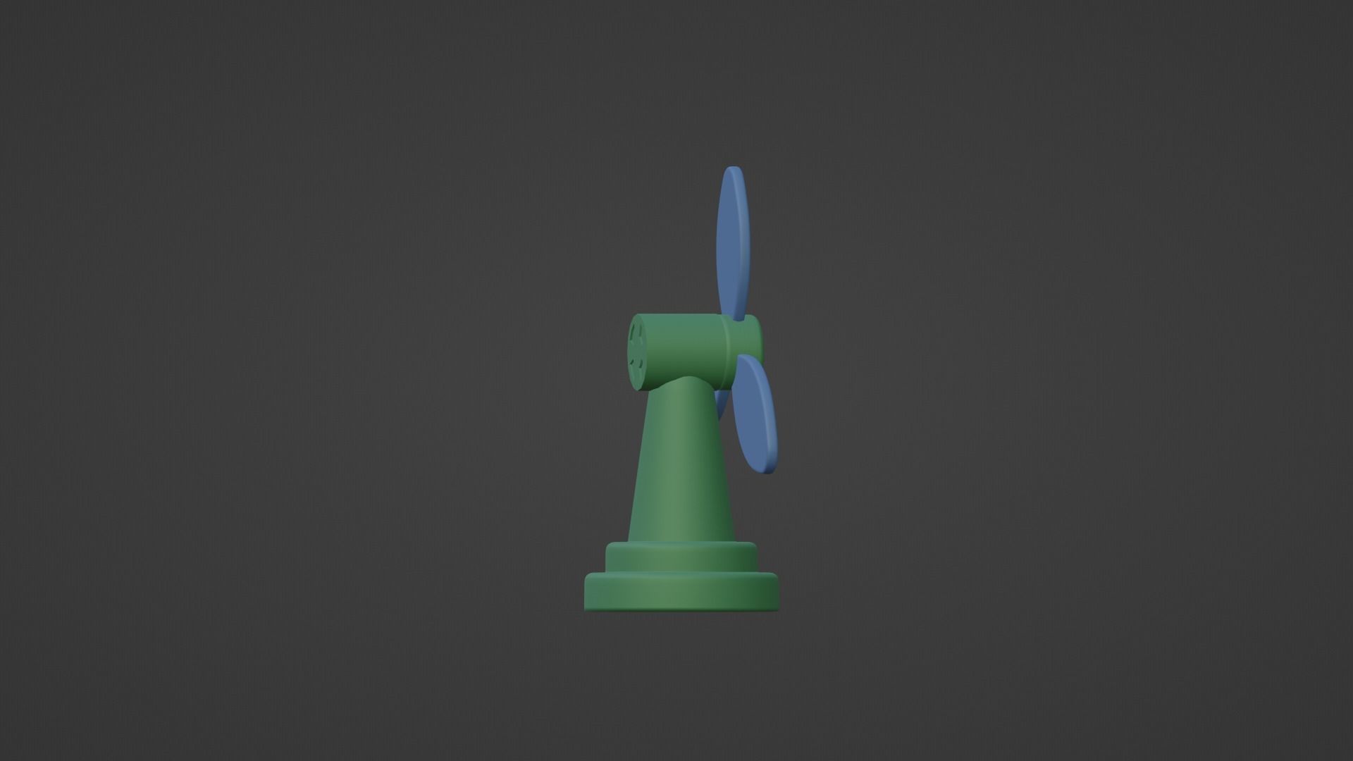 CARTOON LOW POLLY FAN Low-poly 3D model_25
