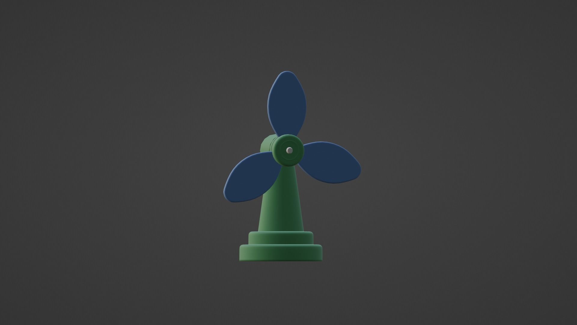 CARTOON LOW POLLY FAN Low-poly 3D model_14