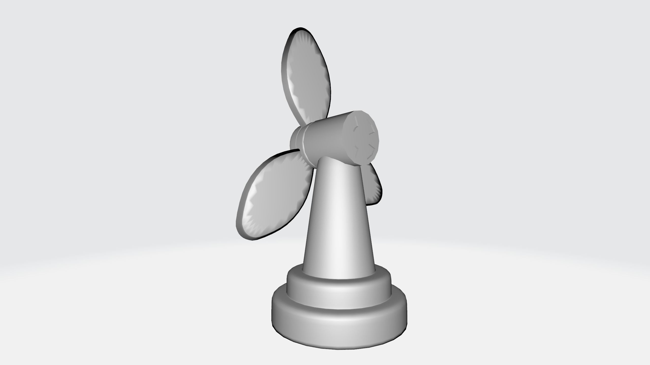 CARTOON LOW POLLY FAN Low-poly 3D model_35