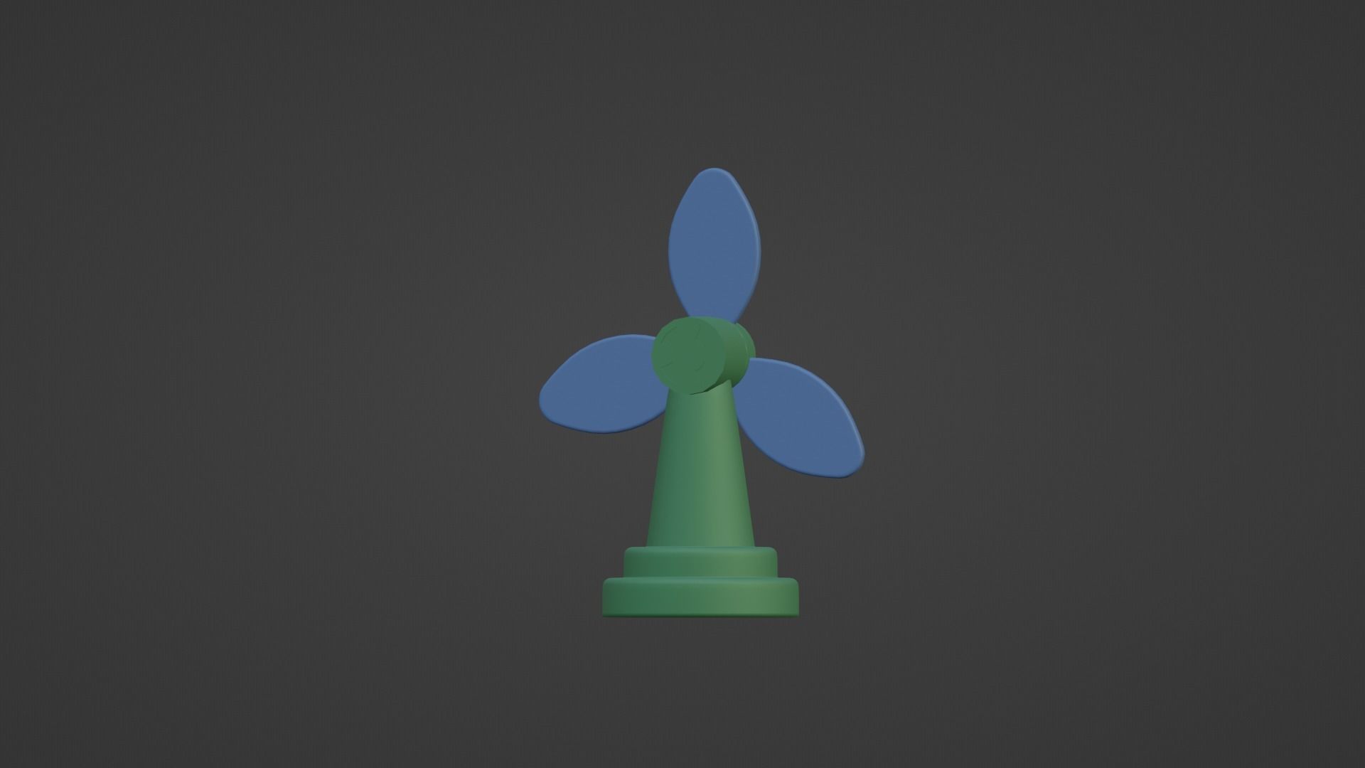 CARTOON LOW POLLY FAN Low-poly 3D model_6