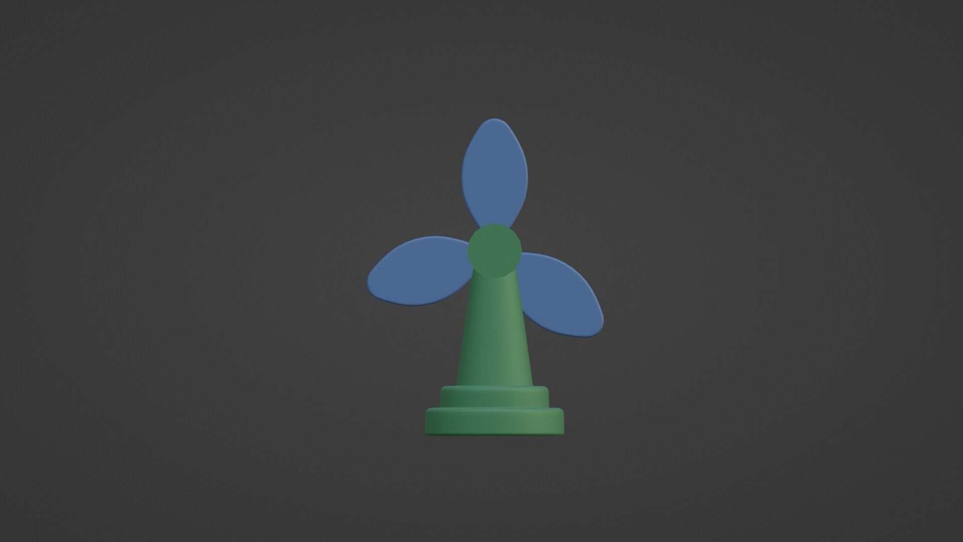 CARTOON LOW POLLY FAN Low-poly 3D model_7