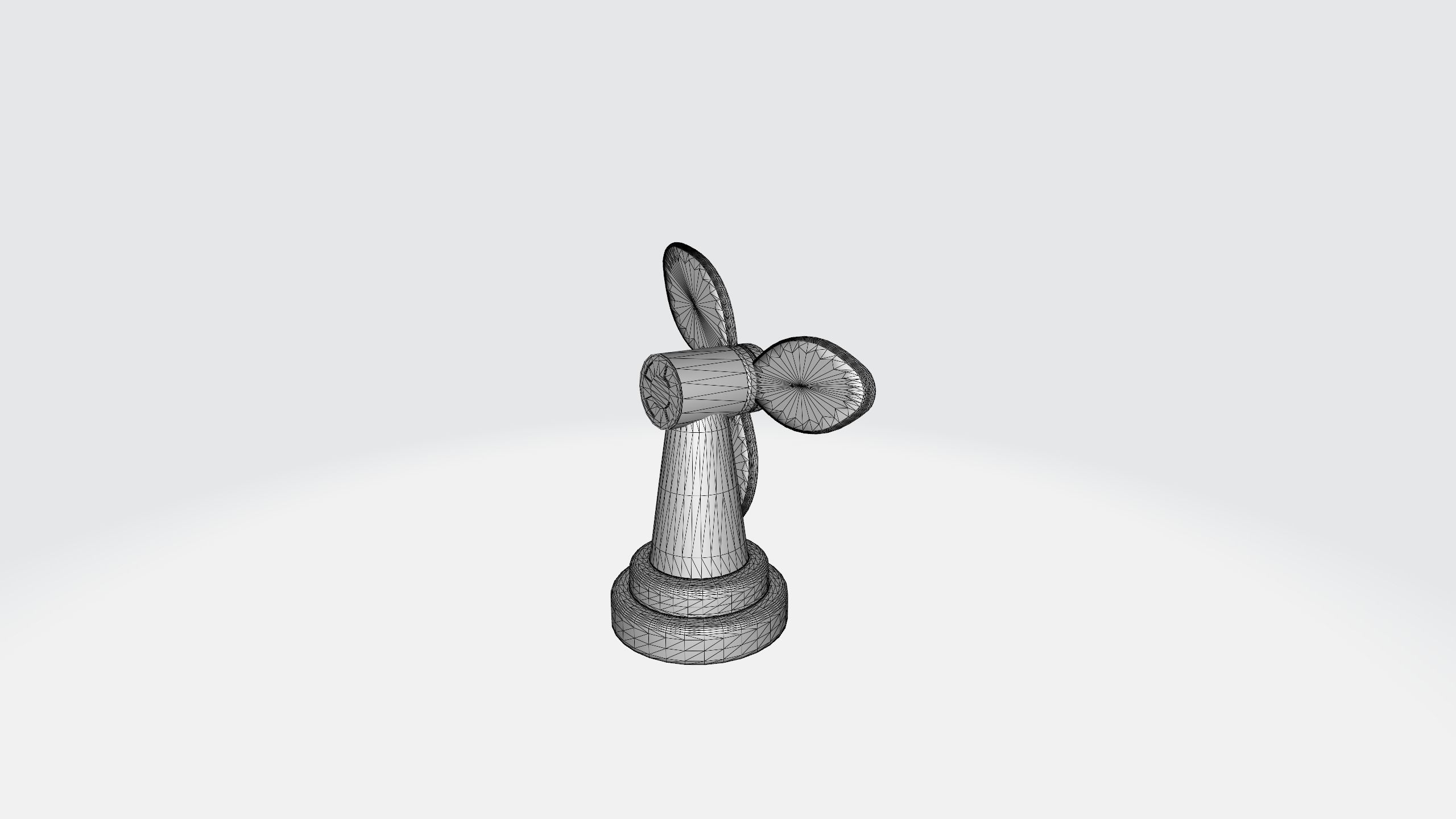 CARTOON LOW POLLY FAN Low-poly 3D model_32