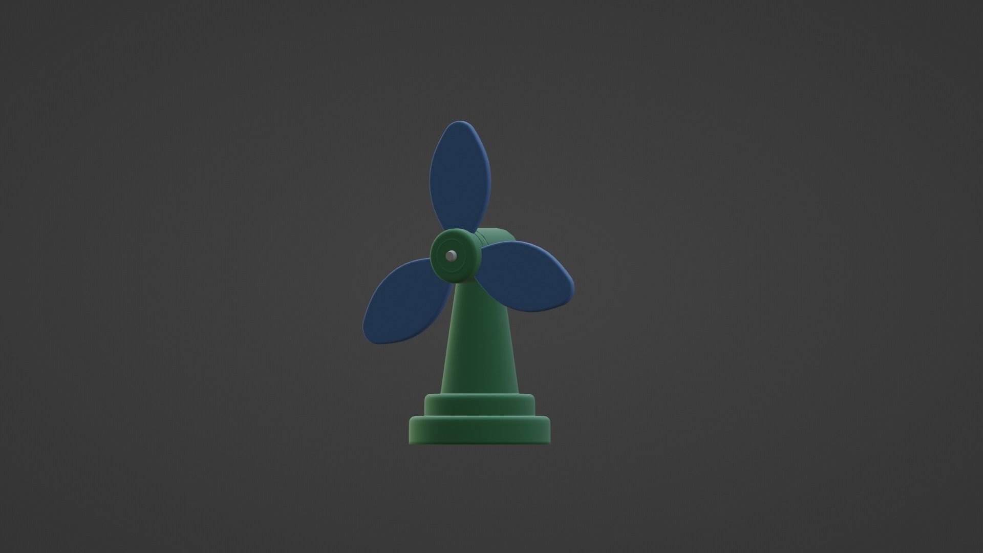 CARTOON LOW POLLY FAN Low-poly 3D model_18