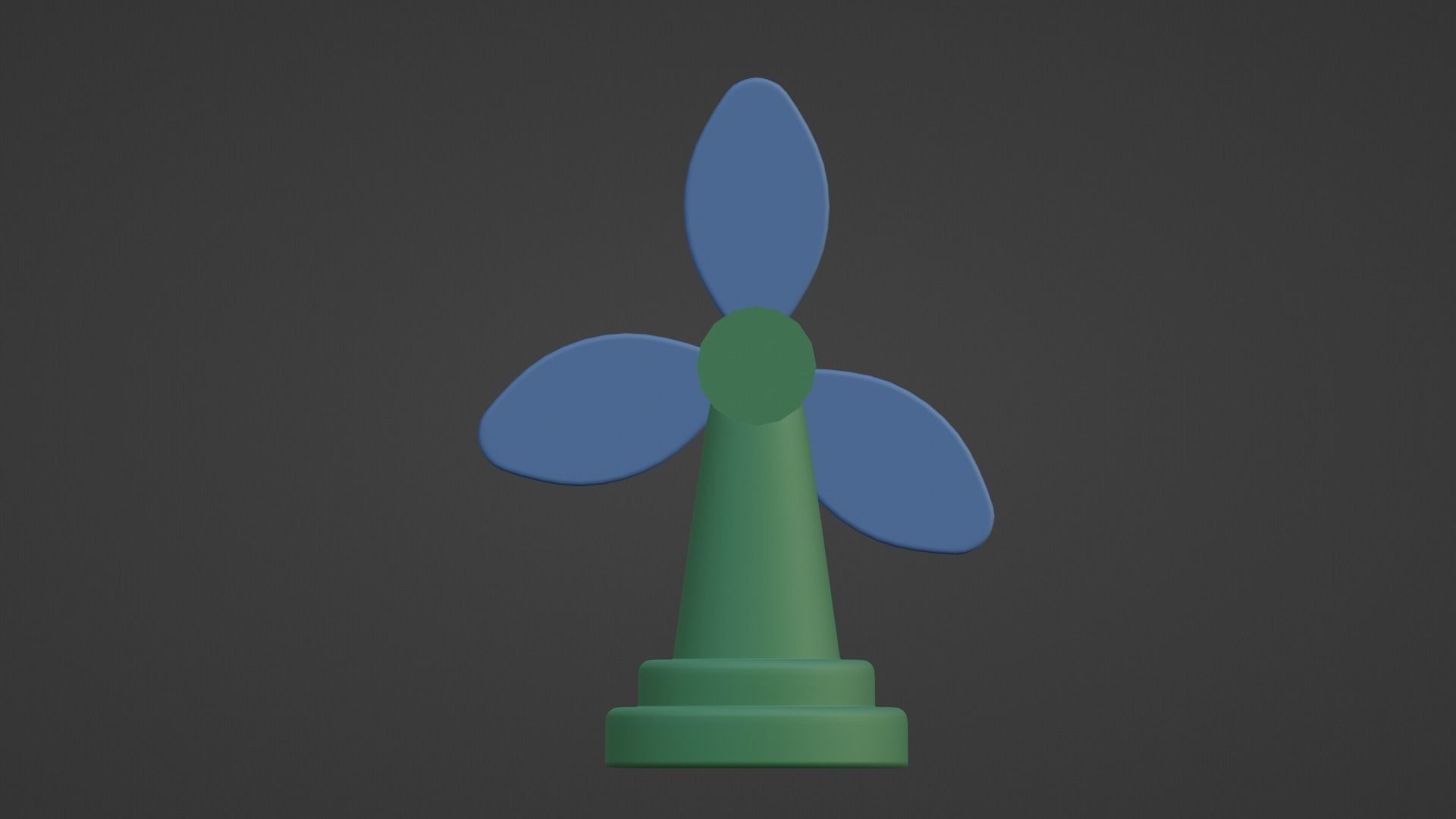 CARTOON LOW POLLY FAN Low-poly 3D model_38