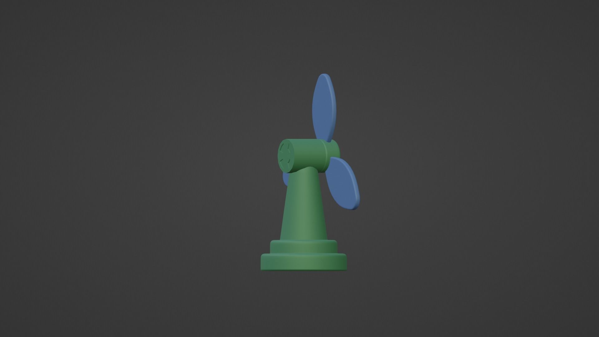 CARTOON LOW POLLY FAN Low-poly 3D model_26