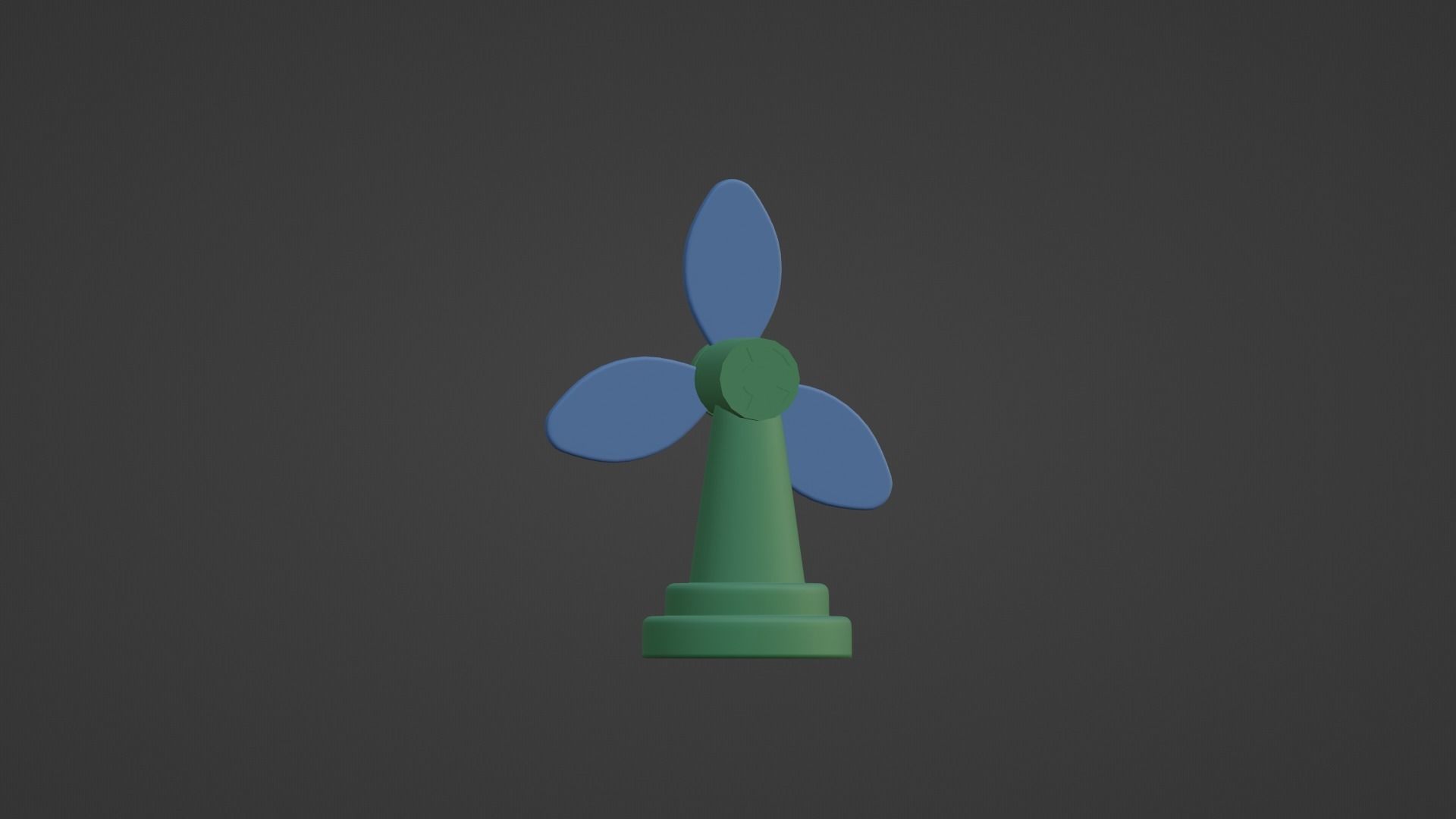 CARTOON LOW POLLY FAN Low-poly 3D model_8