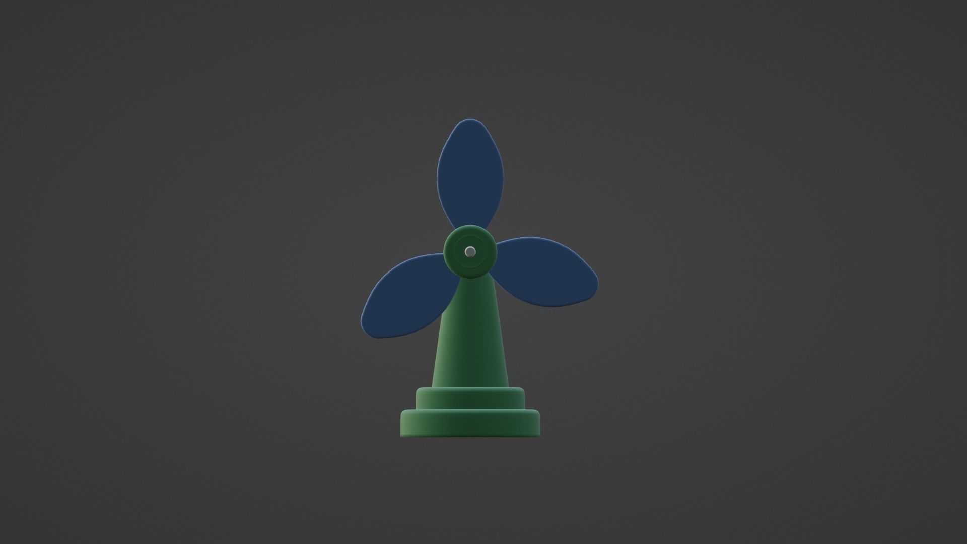 CARTOON LOW POLLY FAN Low-poly 3D model_3