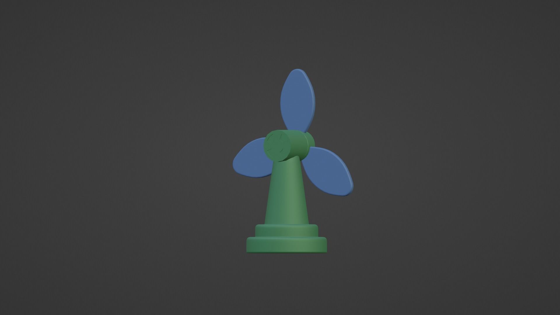 CARTOON LOW POLLY FAN Low-poly 3D model_5