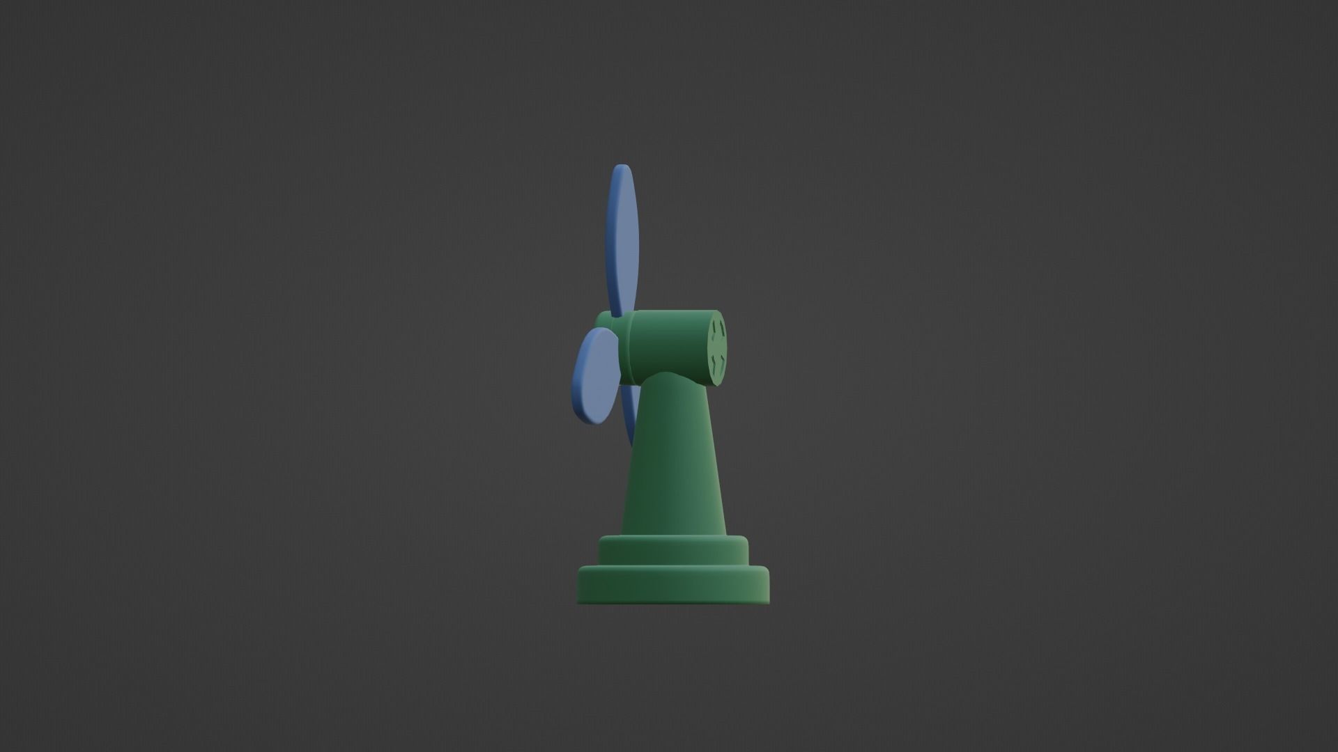 CARTOON LOW POLLY FAN Low-poly 3D model_12