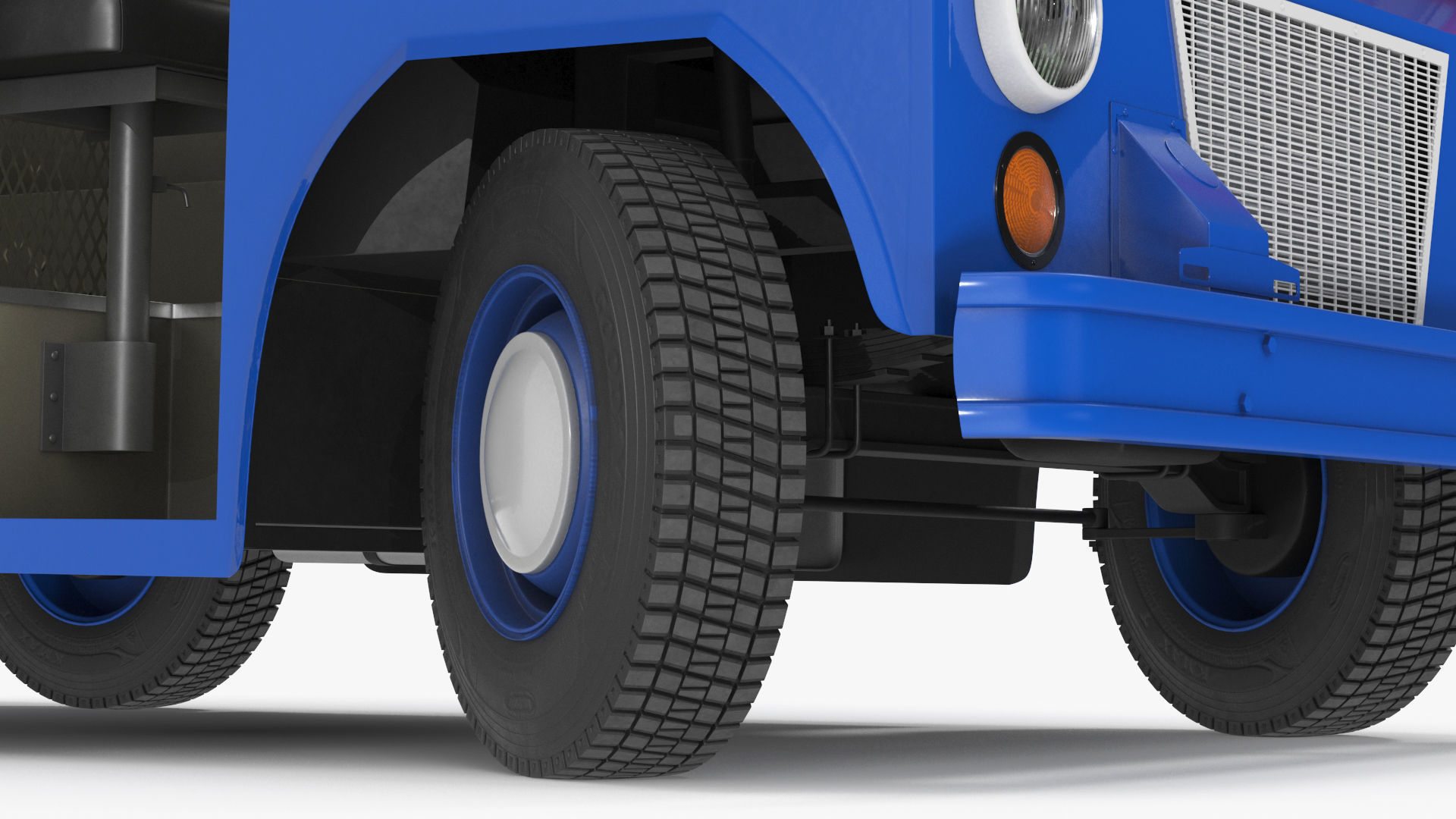 US Mail Studebaker ZIP Van Rigged 3D model_32