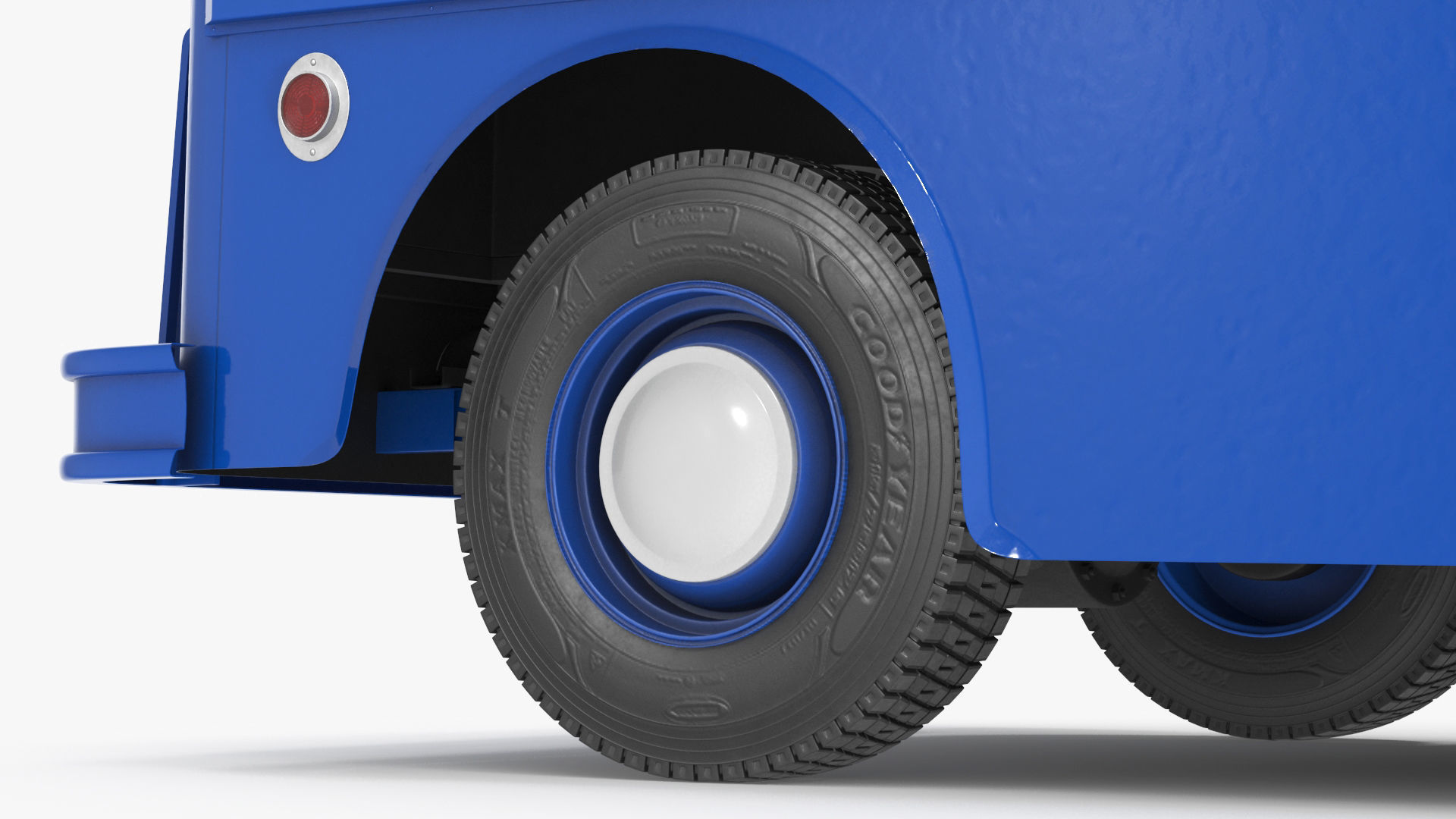 US Mail Studebaker ZIP Van Rigged 3D model_33