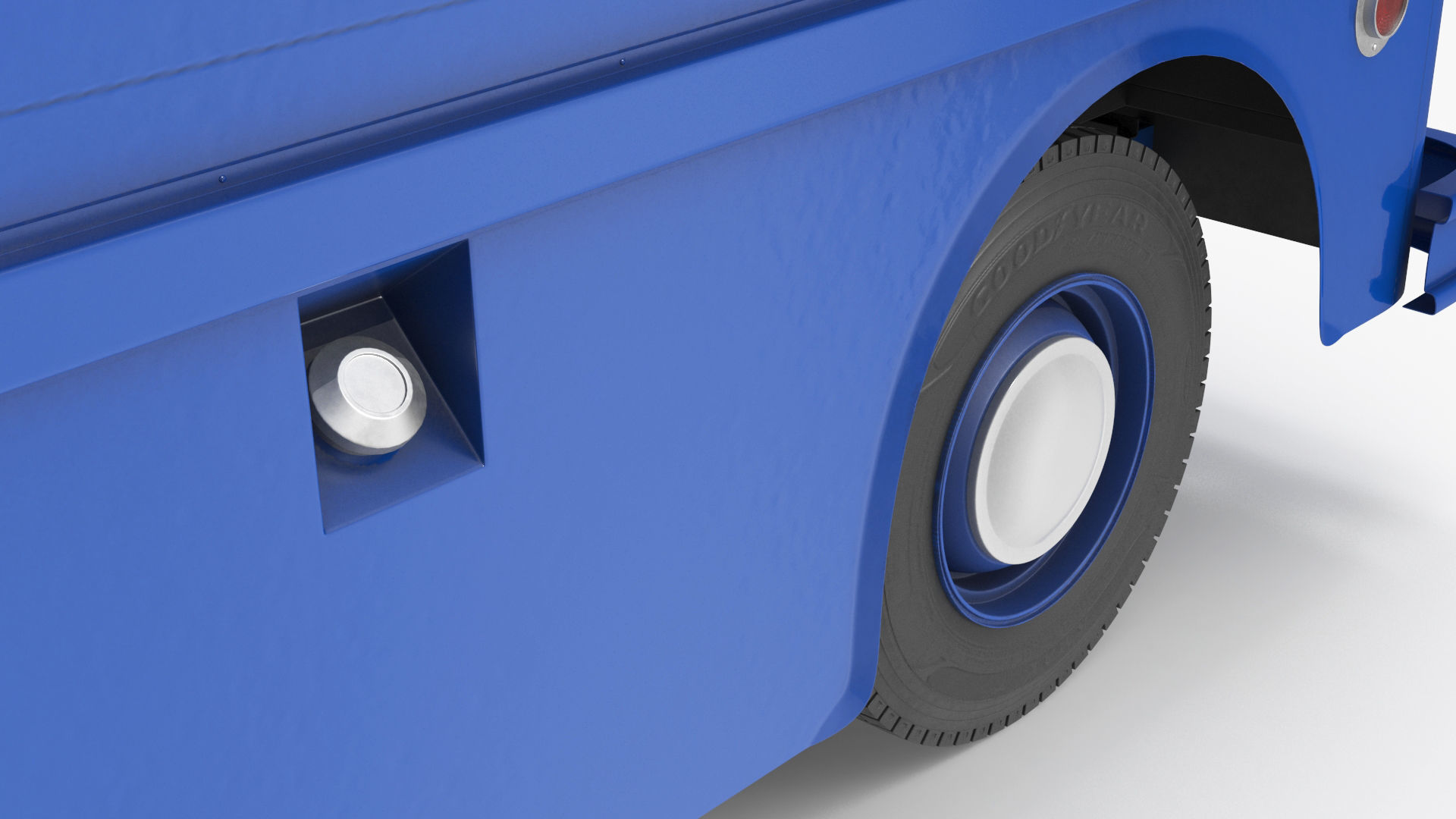 US Mail Studebaker ZIP Van Rigged 3D model_30