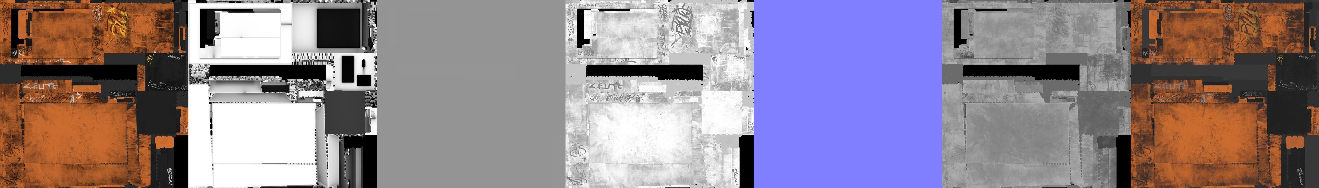 Dirty Telephone Booth Low-poly 3D model_12