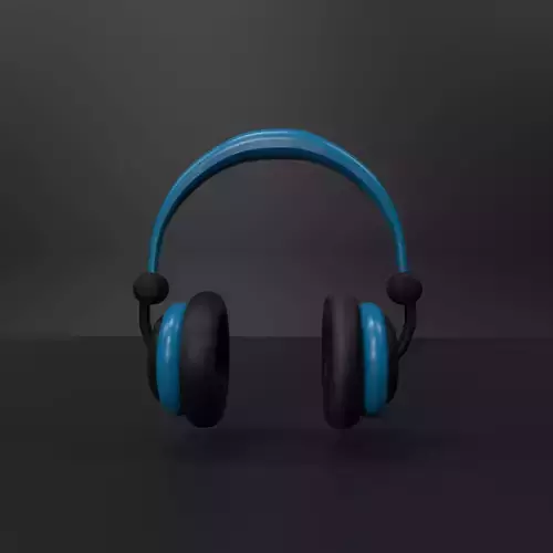 headphone Low-poly 3D model