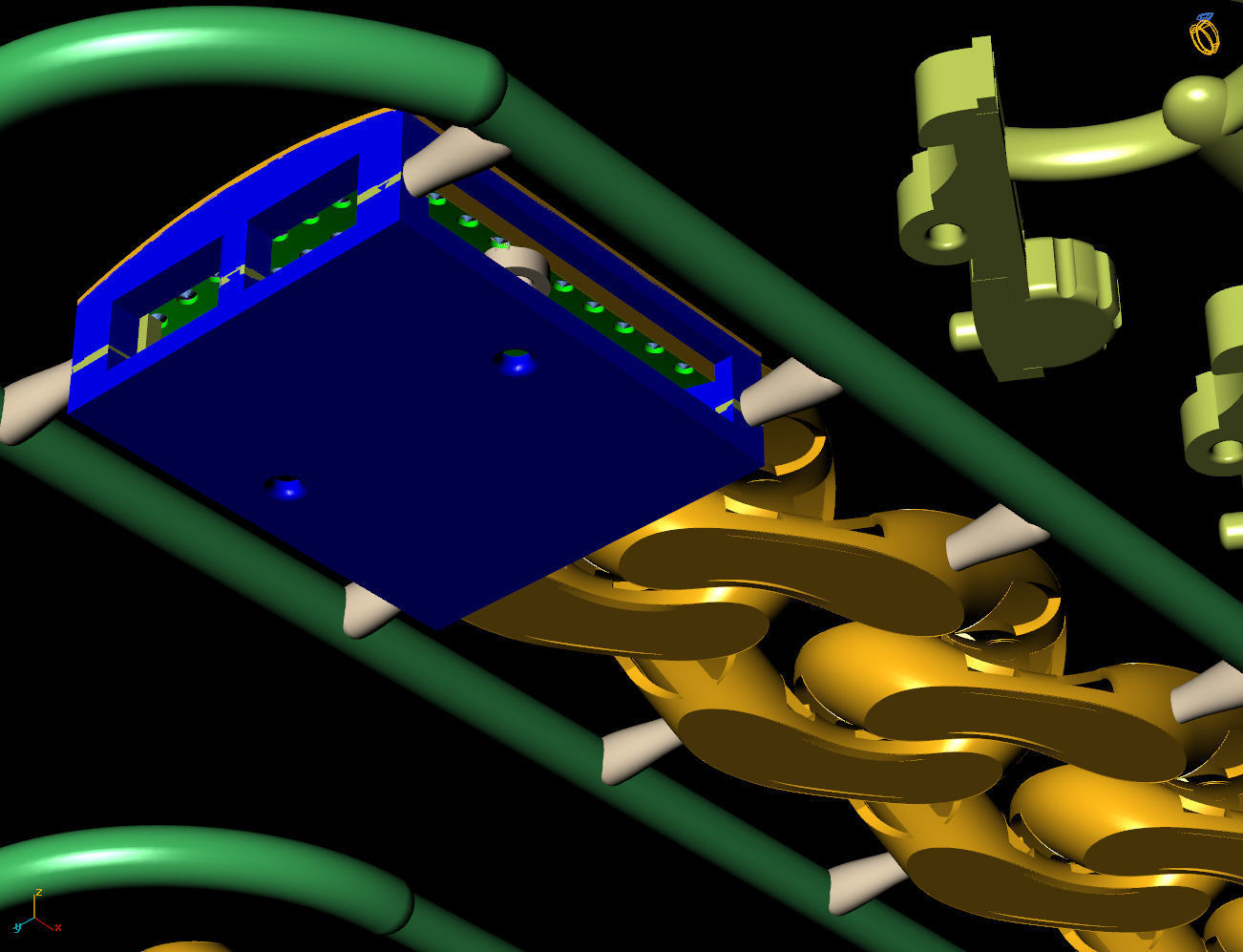 12 MM 45 CM CUBAN LINK CHAIN FOR BRACELET OR NECKLACE 3D print model_6