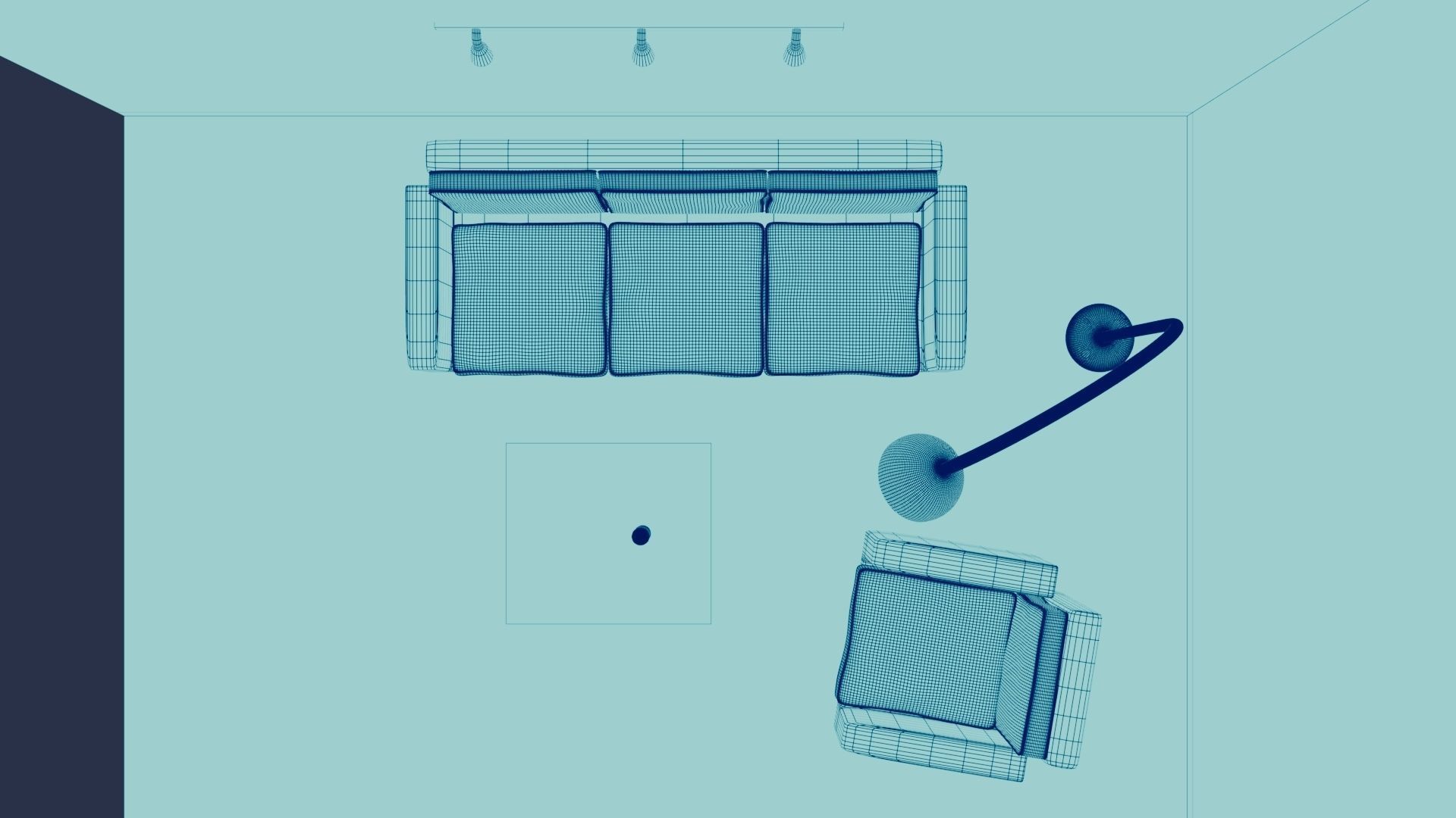 Sala de estar 3D model_6