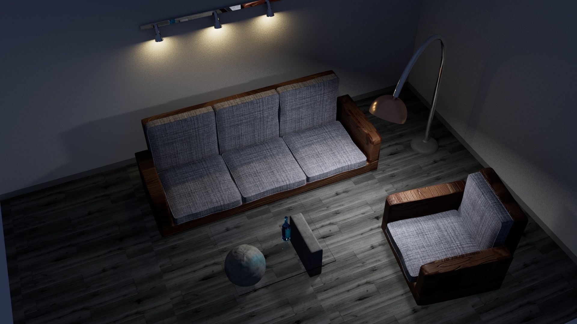 Sala de estar 3D model_4