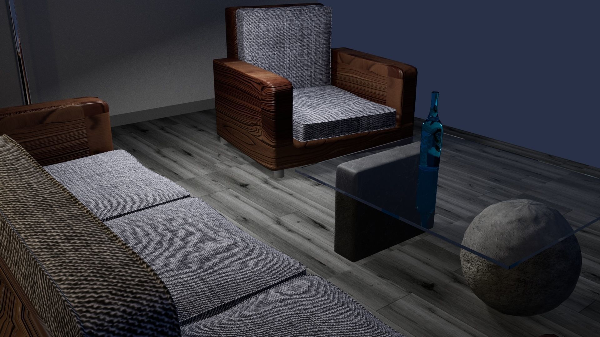 Sala de estar 3D model_3