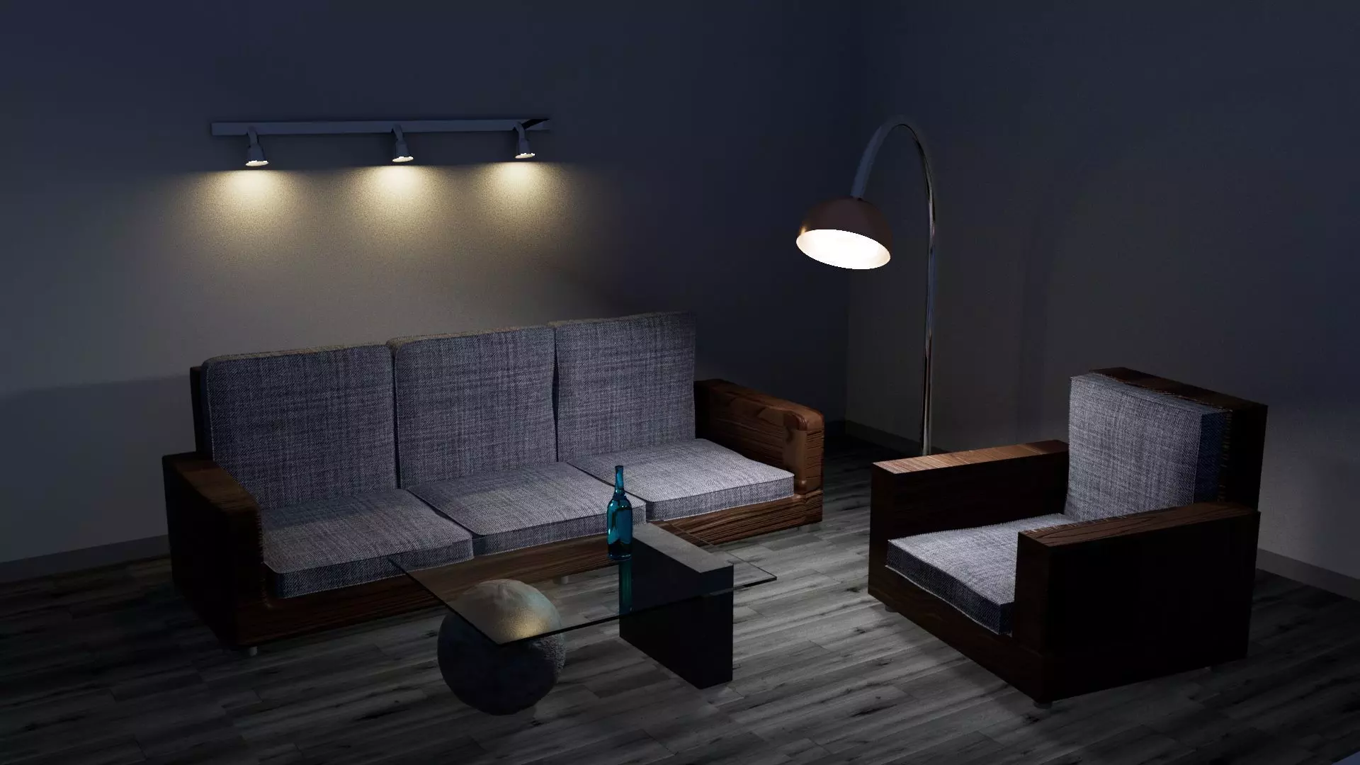 Sala de estar 3D model_0
