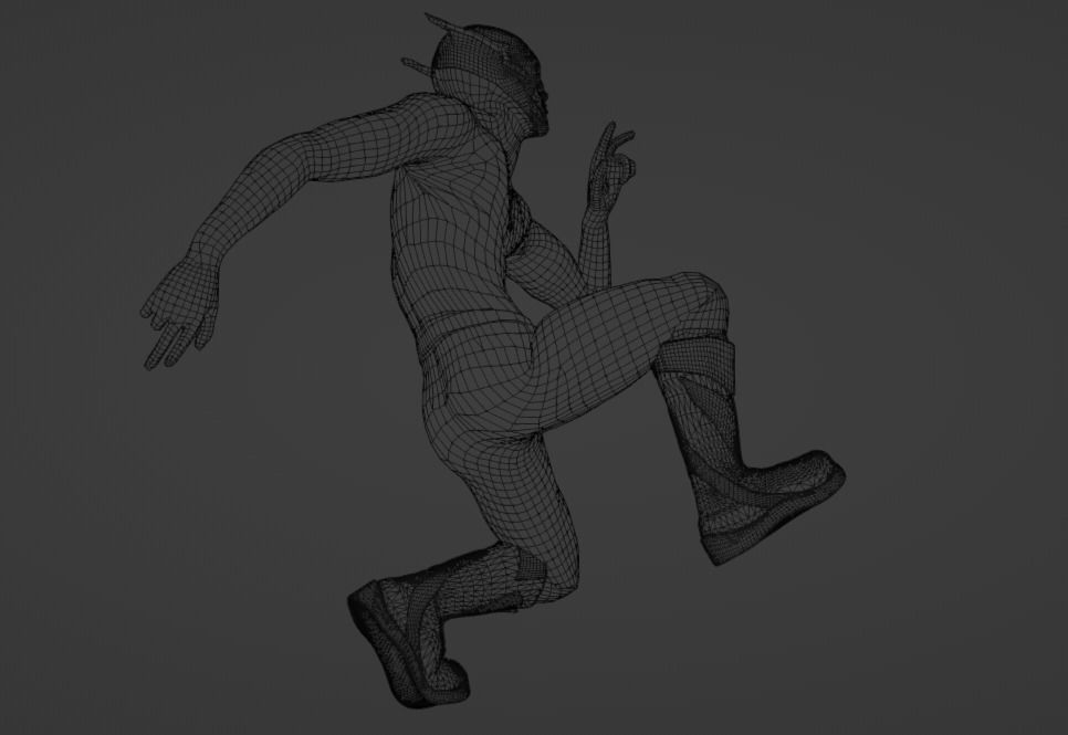 The flash movie model for cycles Low-poly 3D model_7