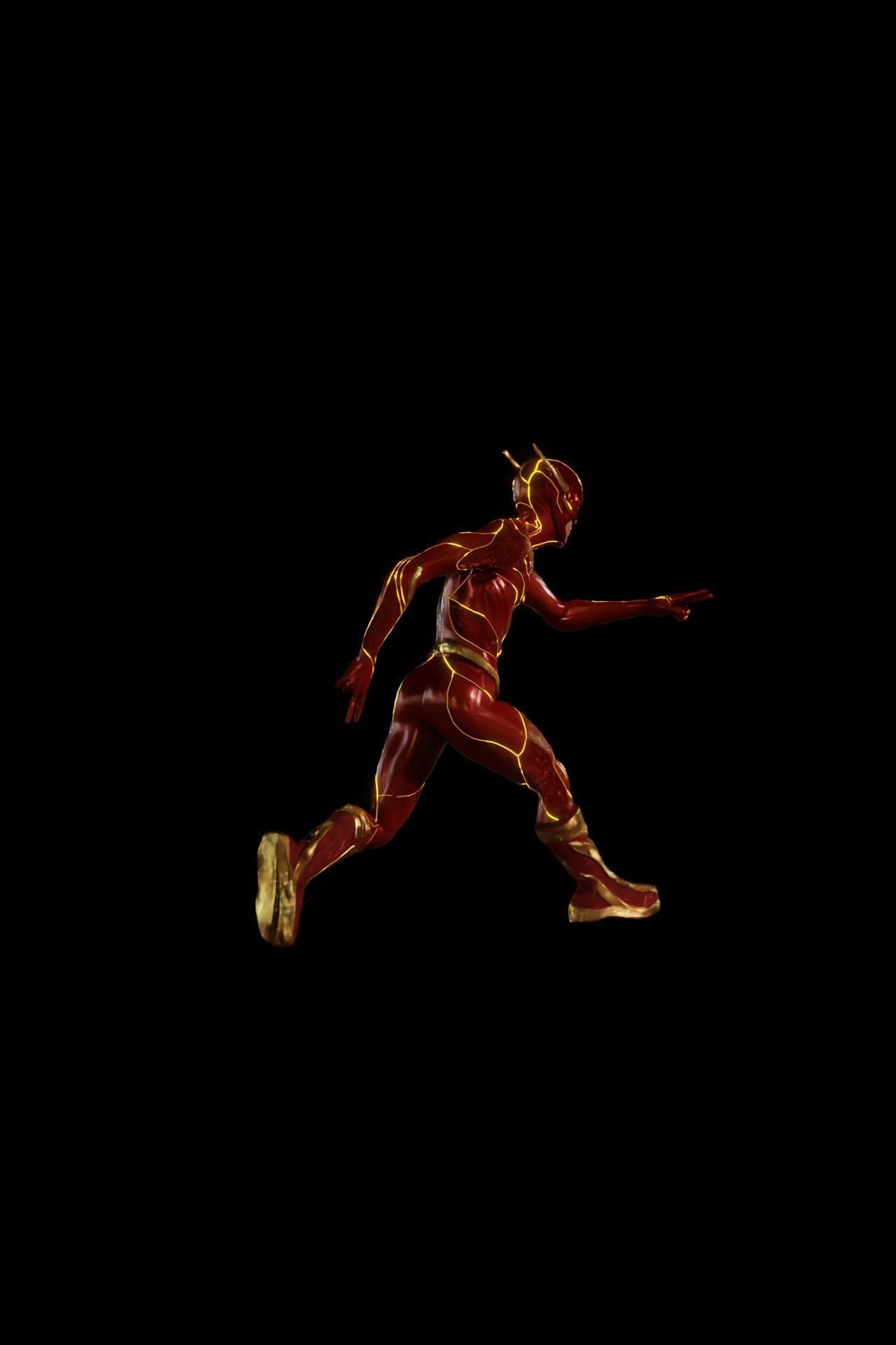 The flash movie model for cycles Low-poly 3D model_2