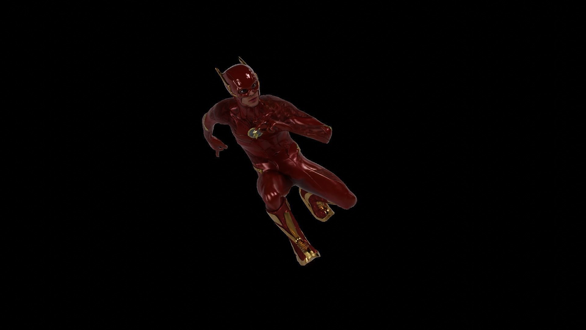 The flash movie model for cycles Low-poly 3D model_9