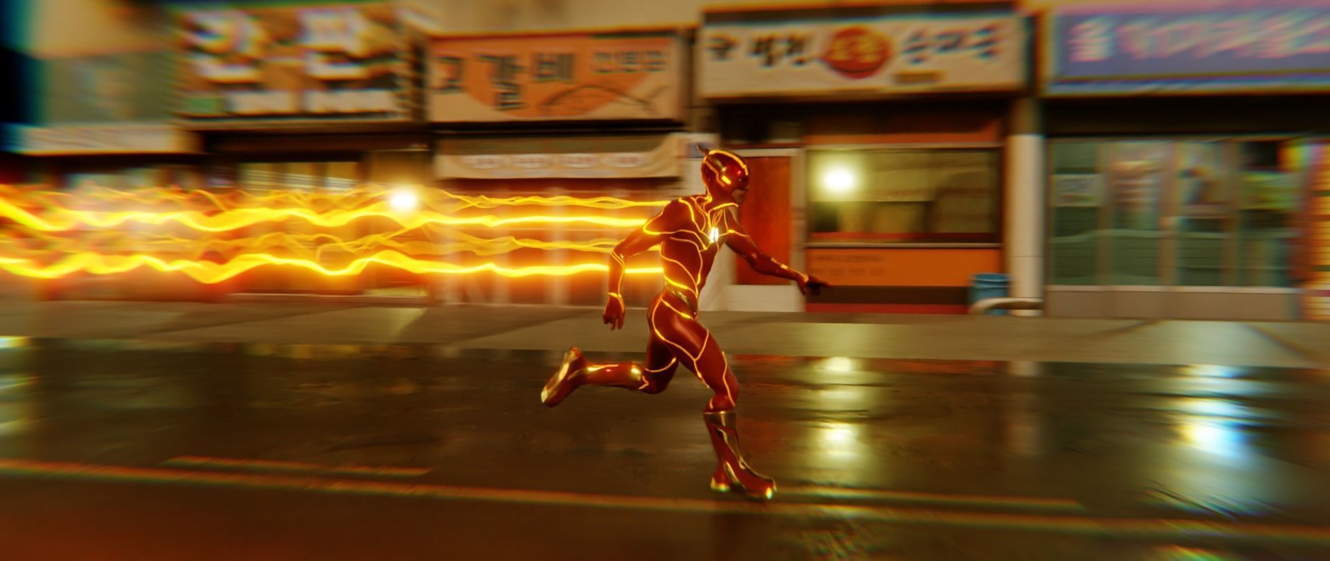 The flash movie model for cycles Low-poly 3D model_3