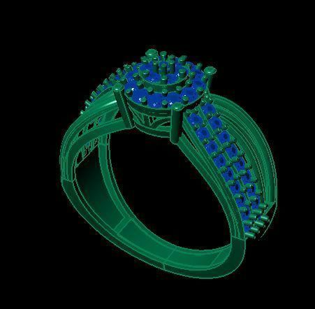 fancy ring 3D print model_6