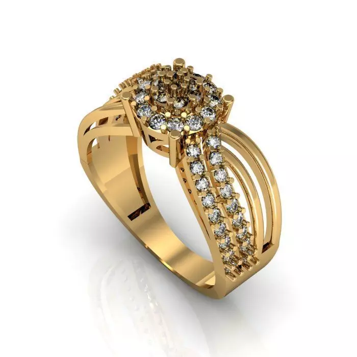 fancy ring 3D print model_0