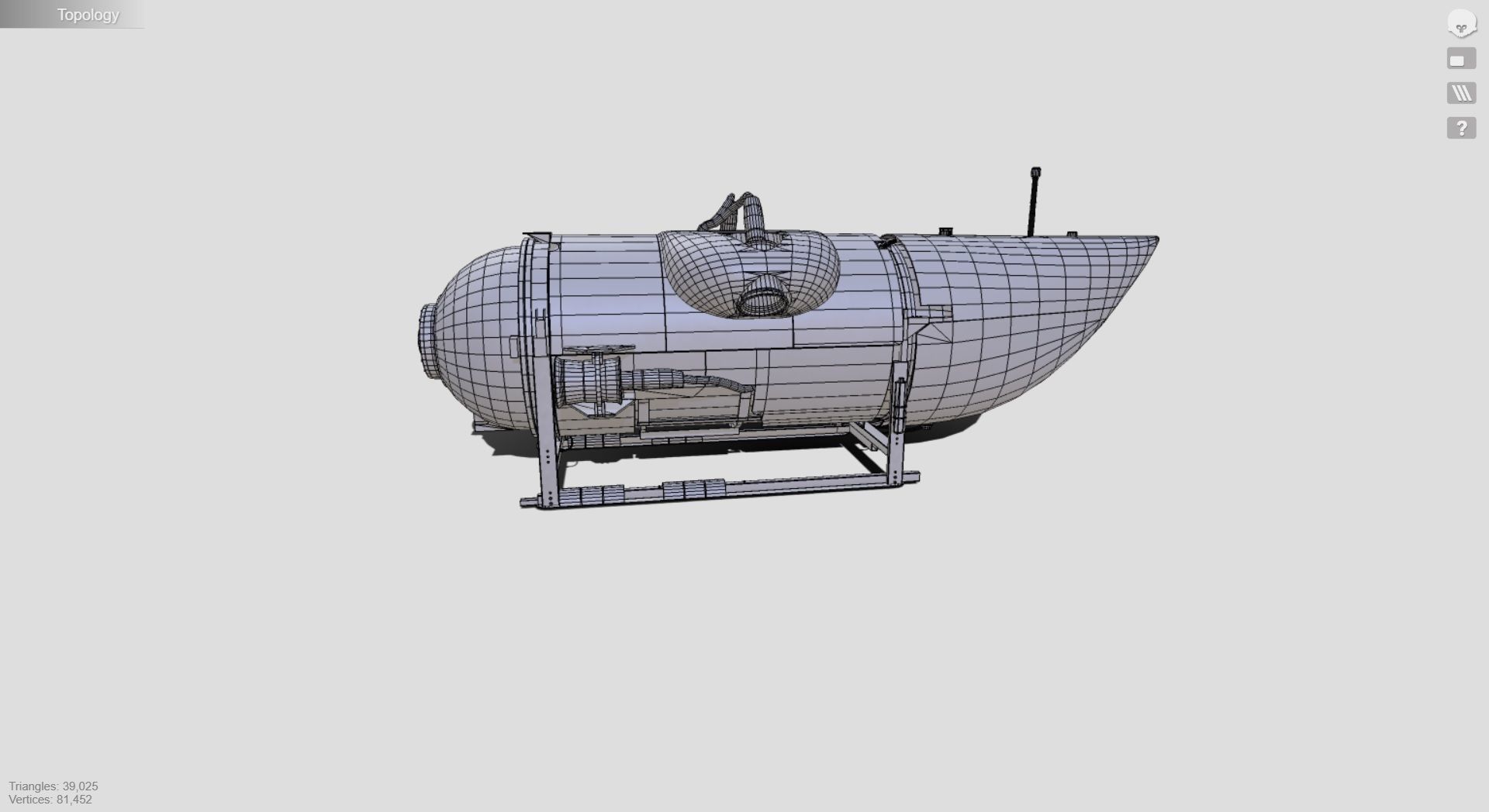 OceanGate Titan Submarine Model 3D model_5