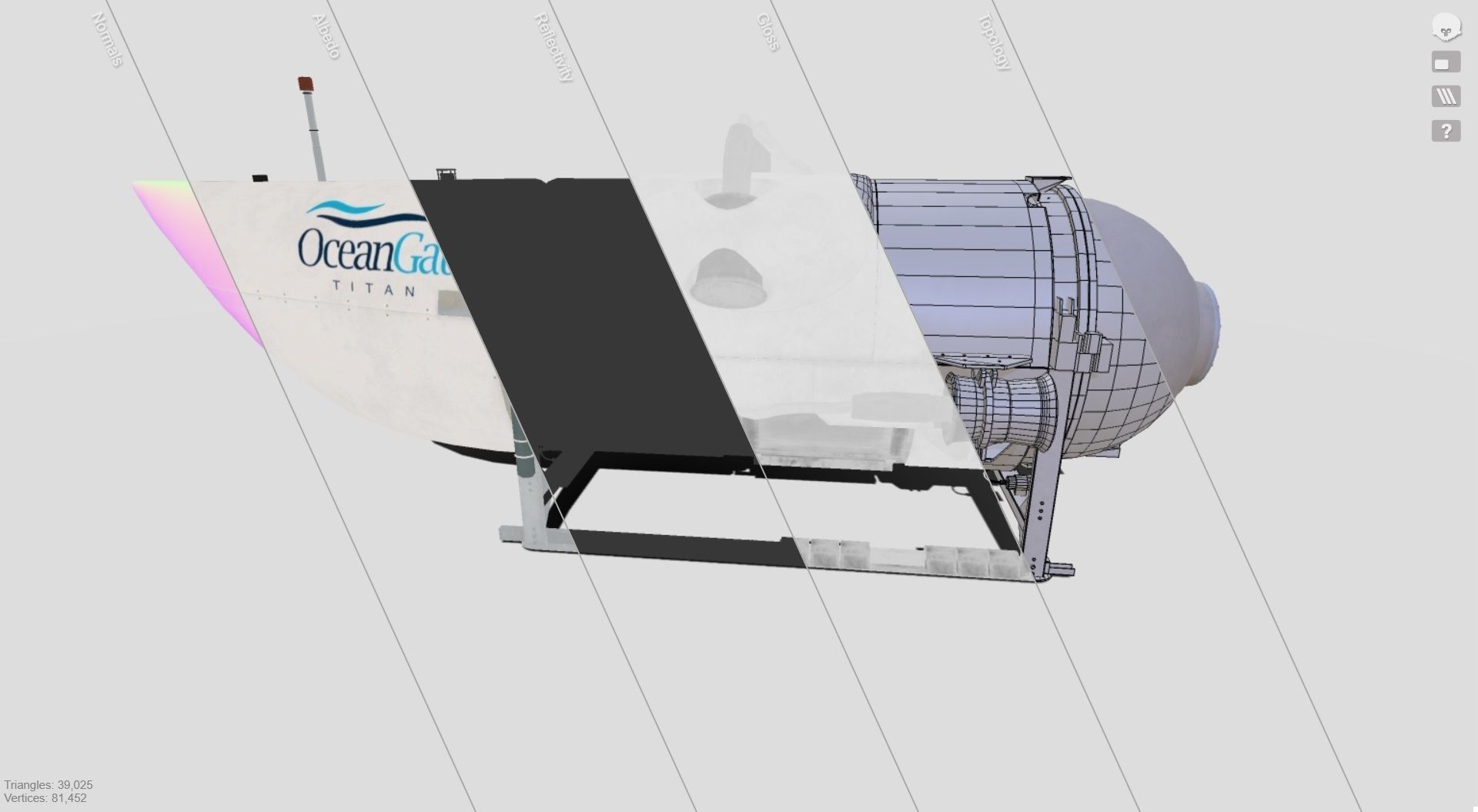 OceanGate Titan Submarine Model 3D model_6