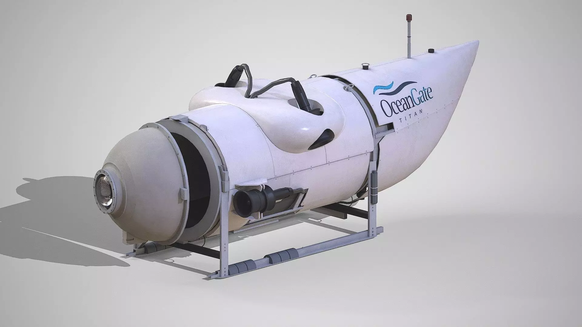 OceanGate Titan Submarine Model 3D model_0