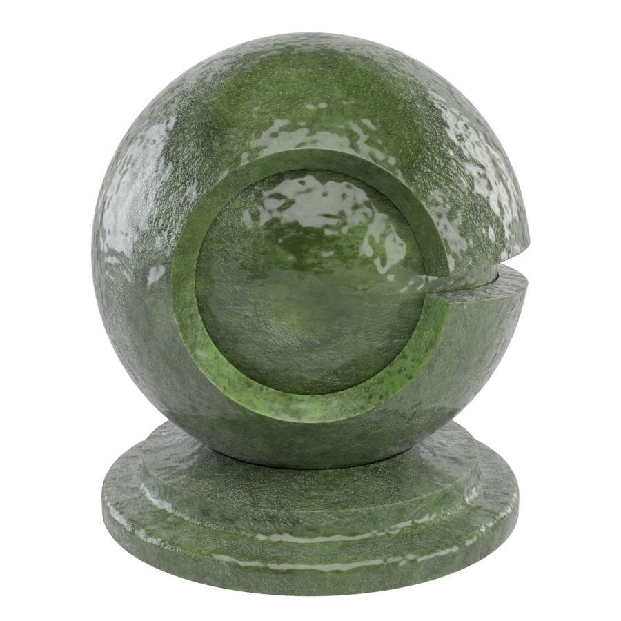 Colored Glazed Stoneware Ceramic - Seamless Material Texture_1