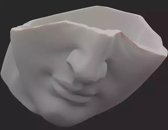 Highly Detailed STL Model of Davide Head Potter for CGTrader 3D print model