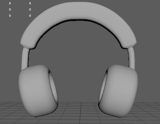 headphone Free low-poly 3D model_9