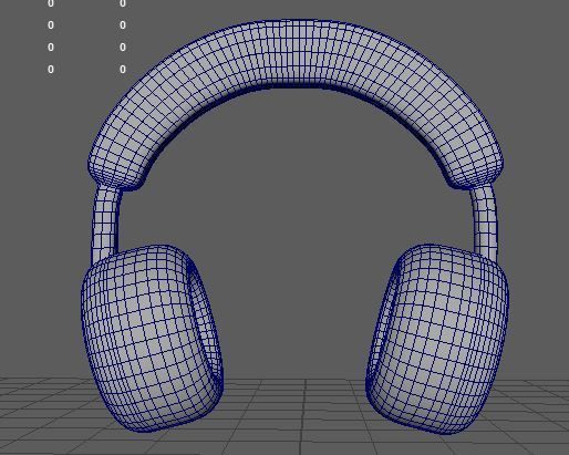 headphone Free low-poly 3D model_7
