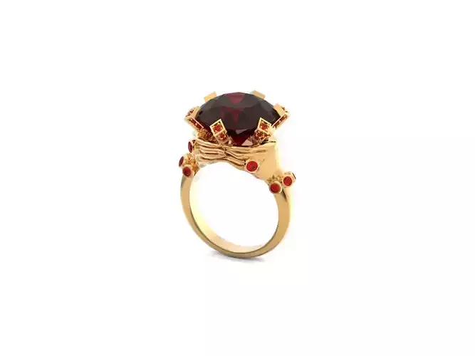 Ring  with hands 860