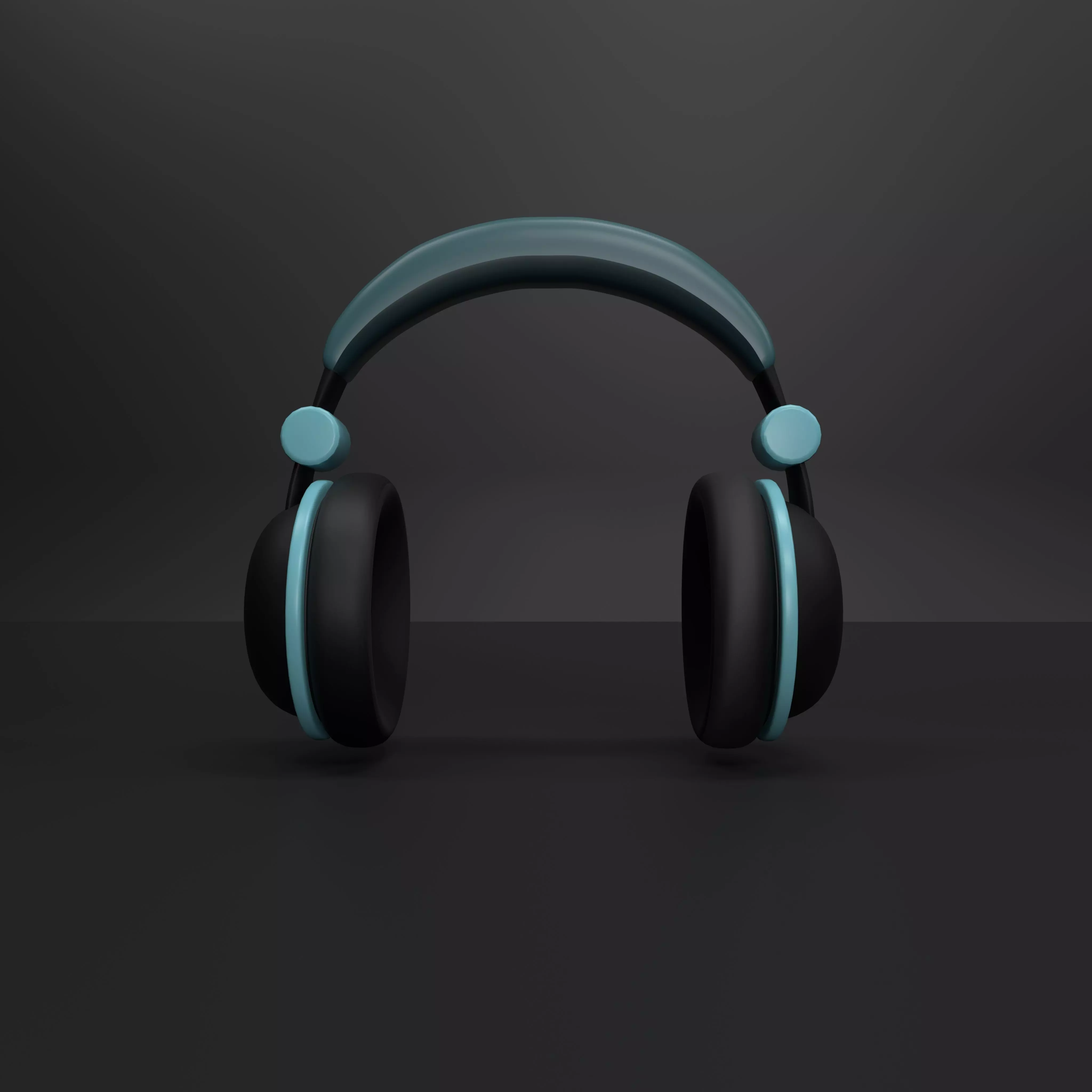 headphone Low-poly 3D model