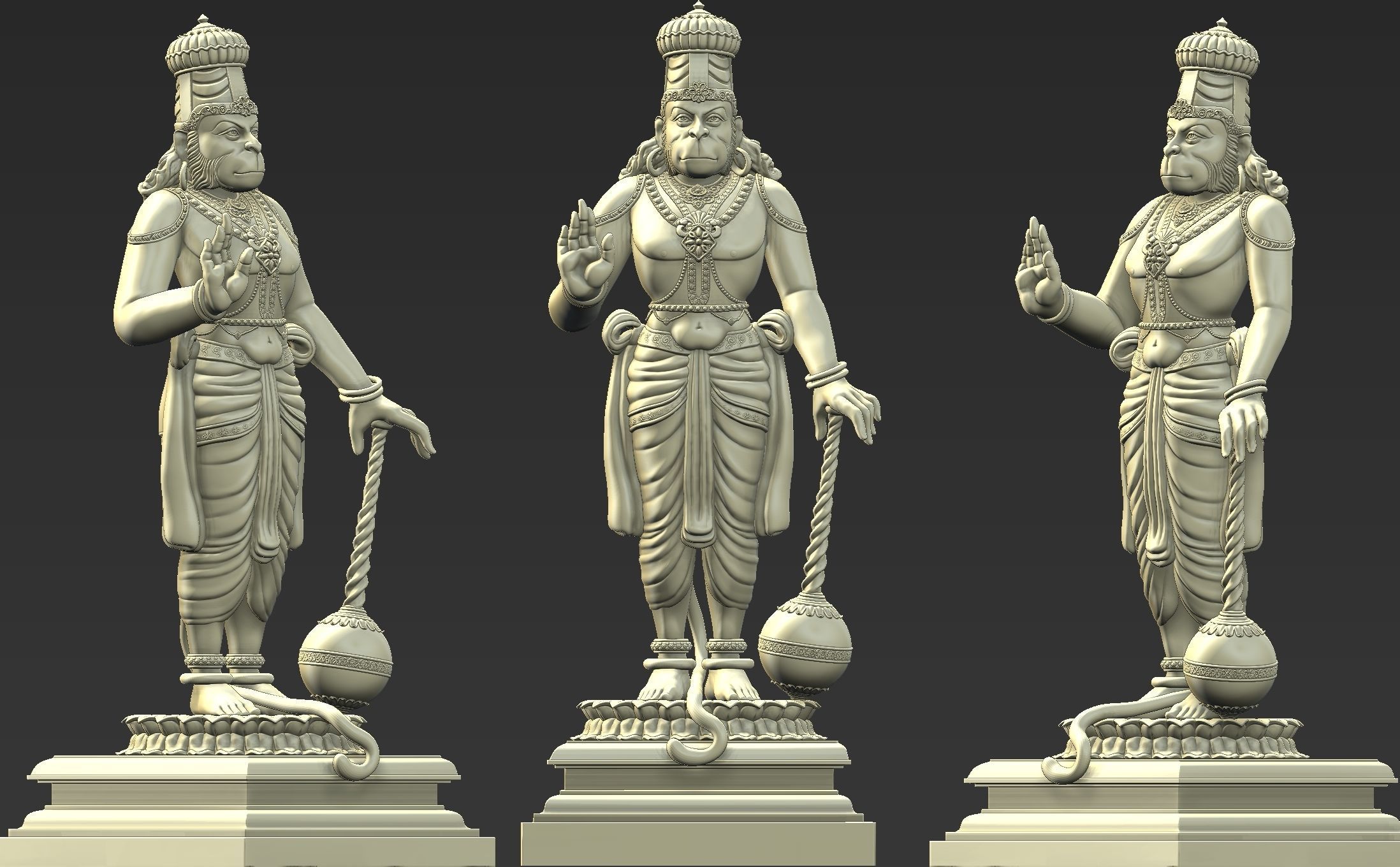 HANUMAN 3D print model_2