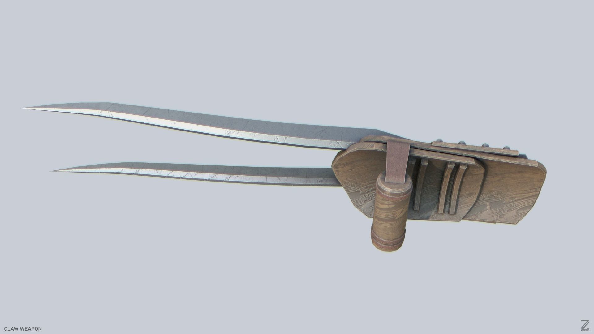 Claw weapon Low-poly 3D model_5