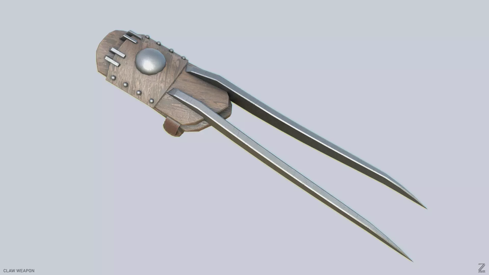 Claw weapon Low-poly 3D model_0