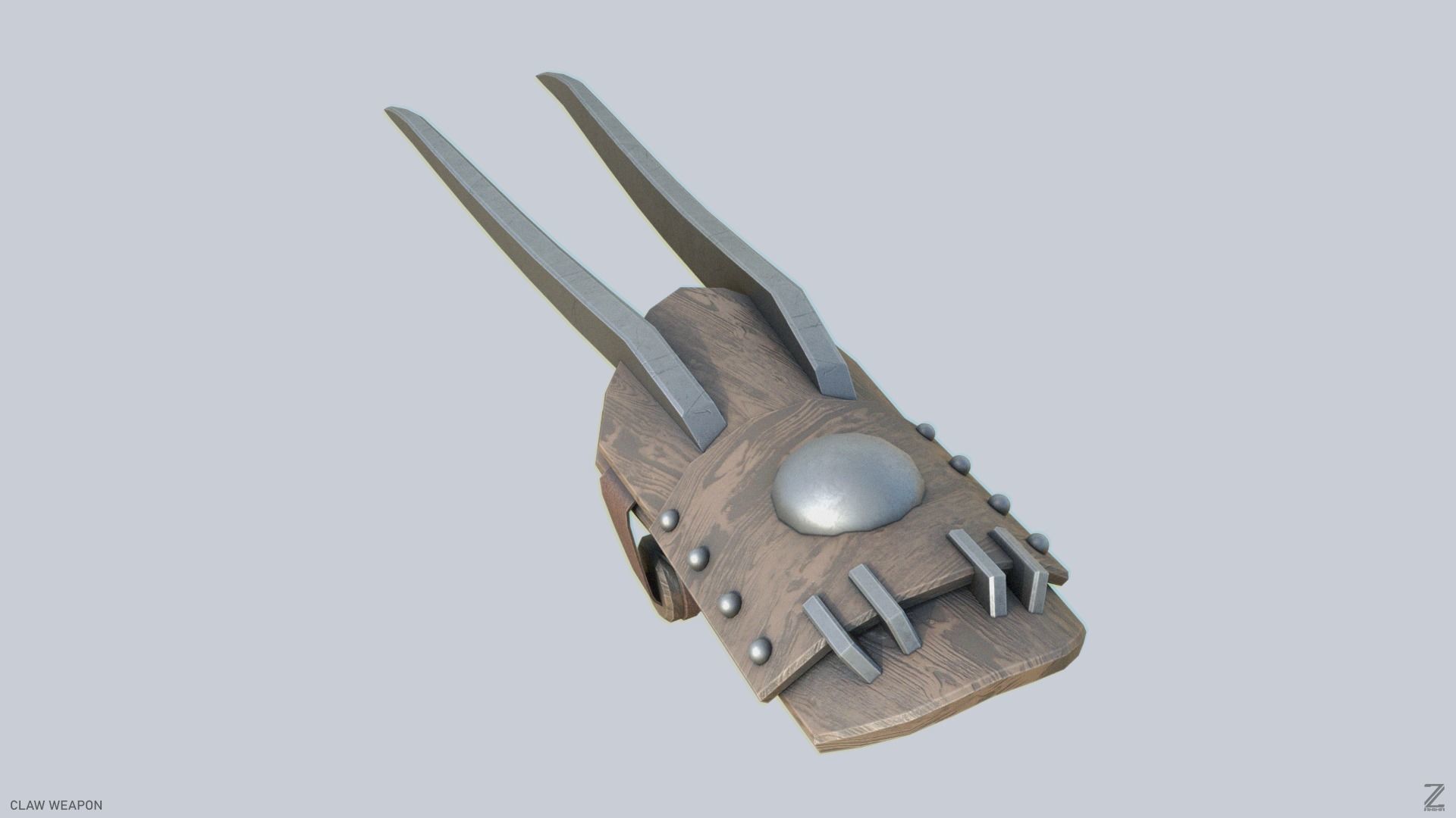 Claw weapon Low-poly 3D model_6