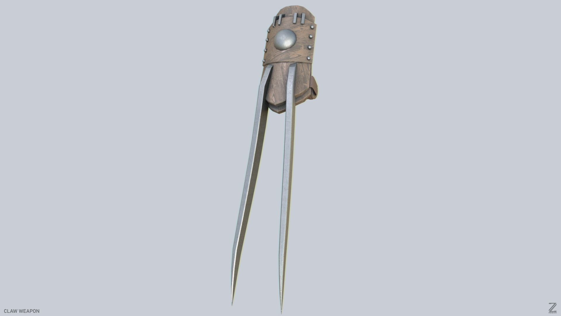 Claw weapon Low-poly 3D model_8