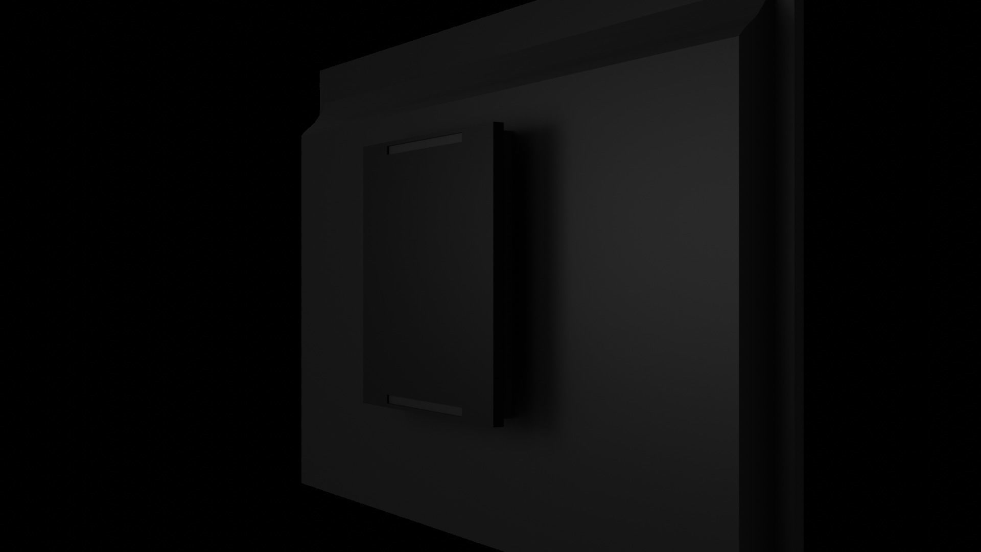 Modern TV Low-poly 3D model_18