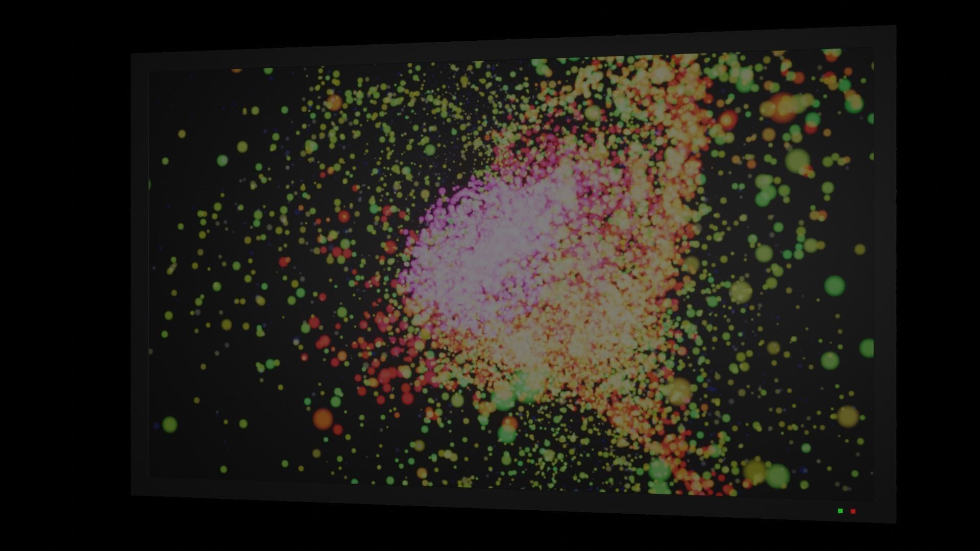 Modern TV Low-poly 3D model_4